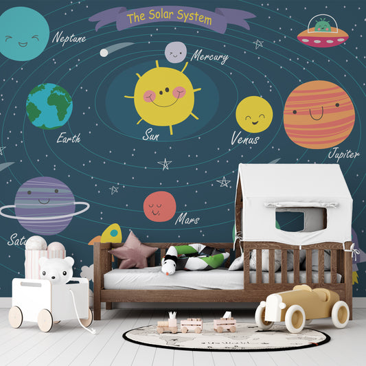 Galactic Adventure Kids Mural
