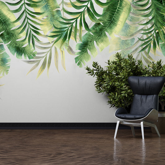 Lush Green Canopy Mural