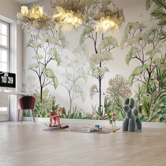 Tranquil Forest Canopy Mural