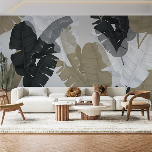 Muted Jungle Canopy Mural