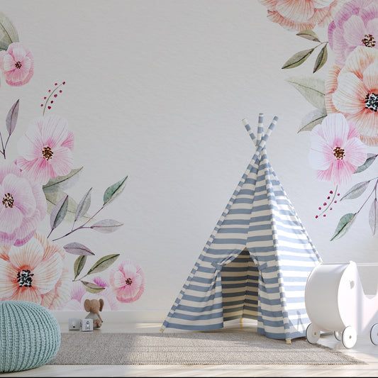 Pastel Petals Mural