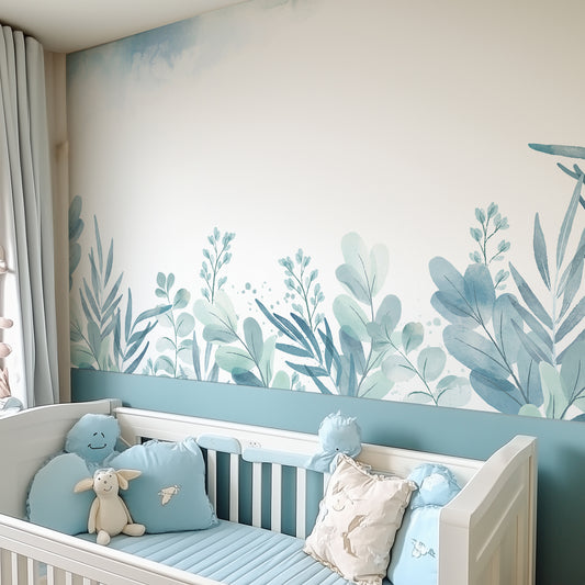 Serene Foliage Mural