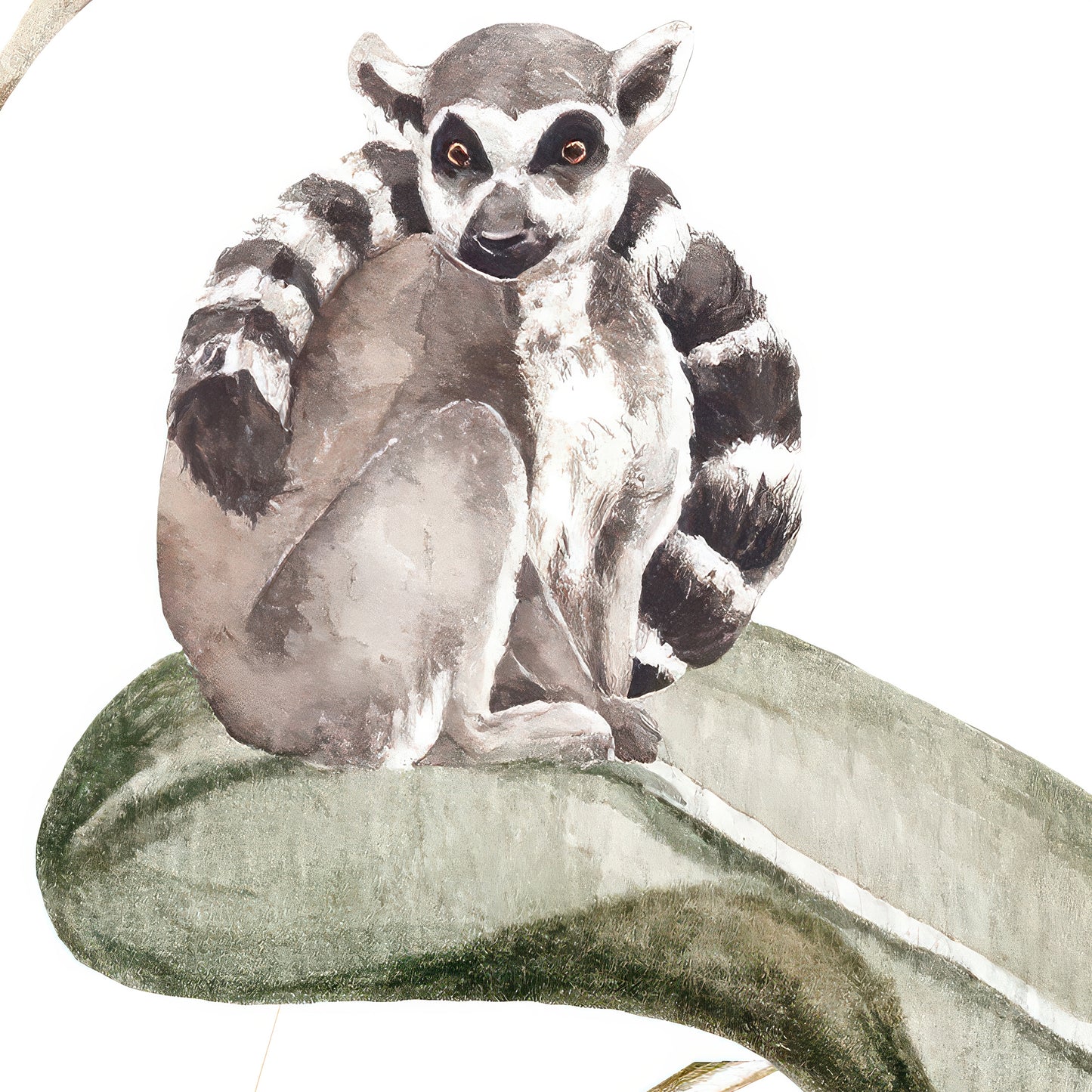 Mural en Acuarela para Niños con Animales de la Selva
