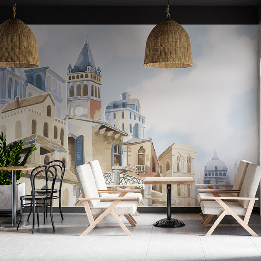European Village Mural