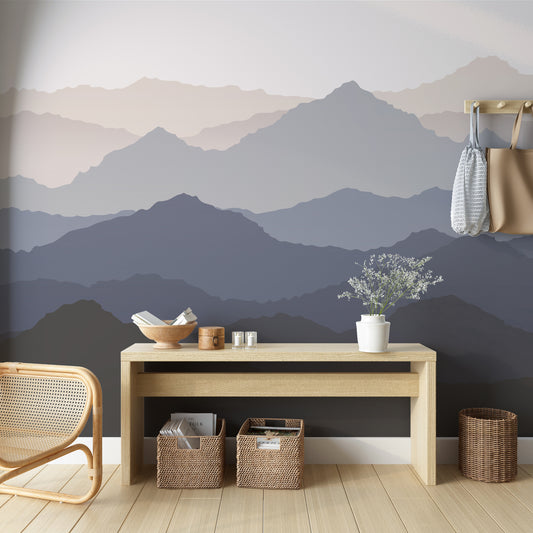 Mountain Silhouette Mural