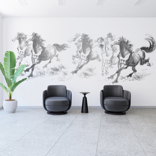 Ink Galloping Horses: A Dynamic Expression of Freedom