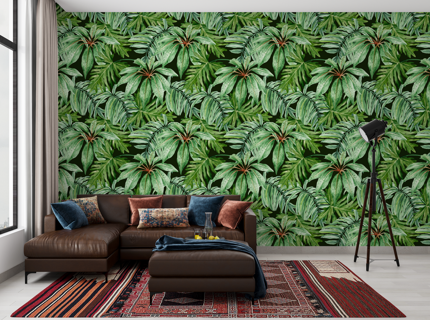 Dark Tropical Watercolor