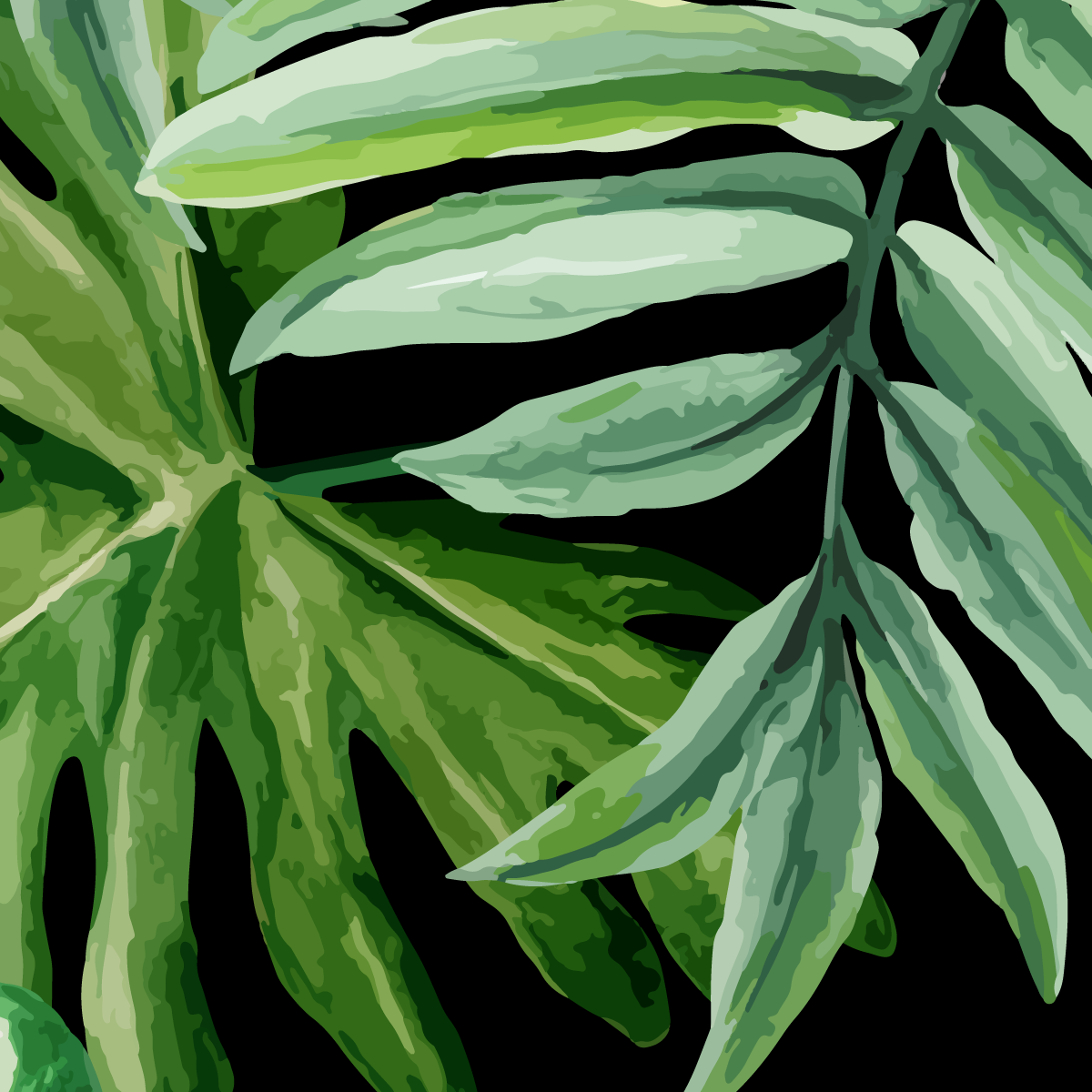 Midnight Tropical Canopy