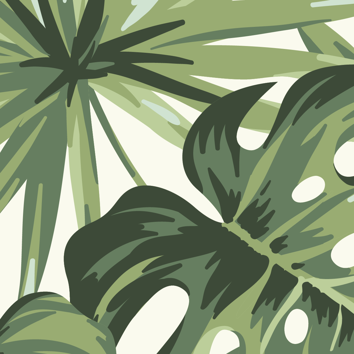 Vintage Tropical Palm Escape