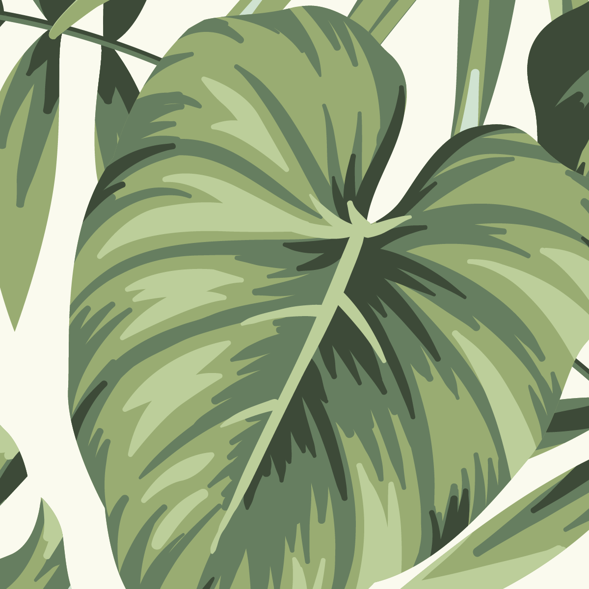 Vintage Tropical Palm Escape