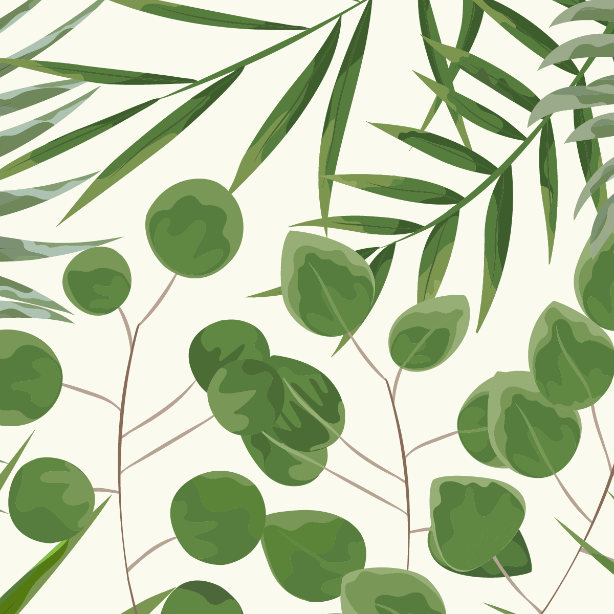 Layered Tropical Greenery