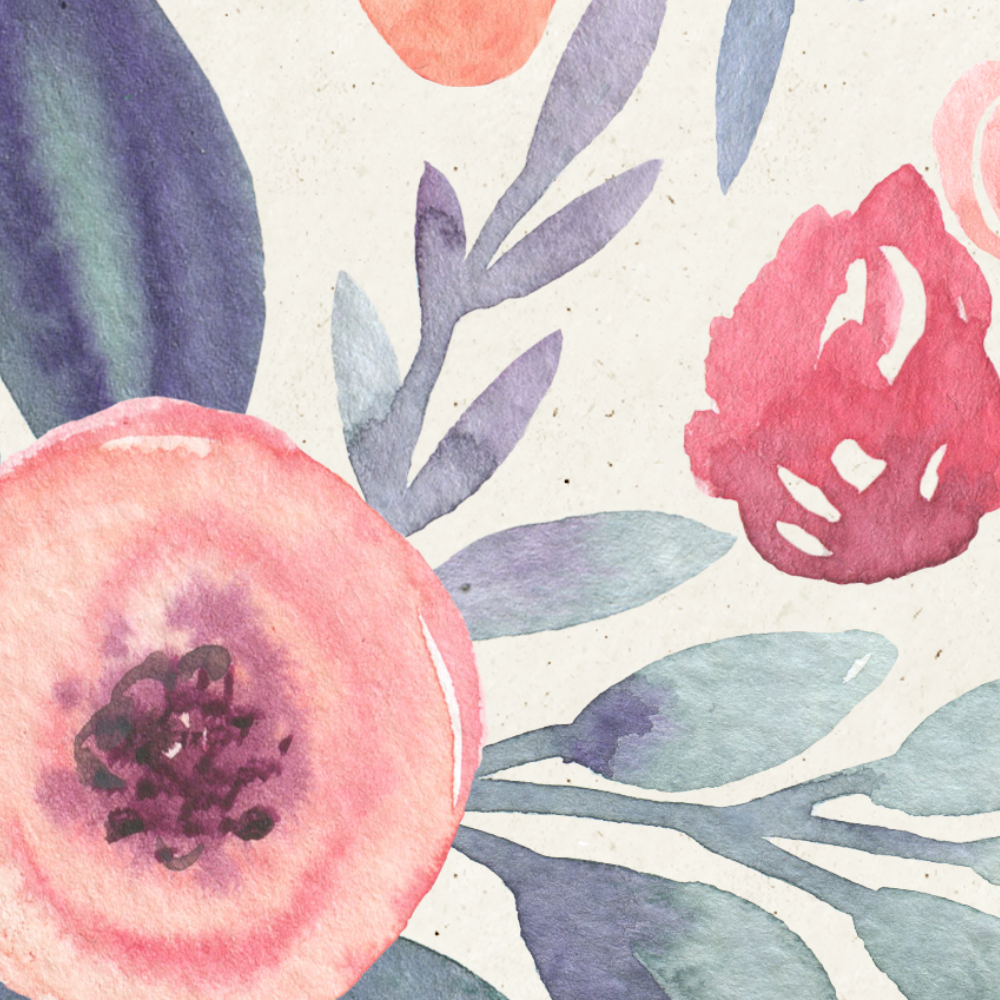 Whimsical Watercolor Blossom