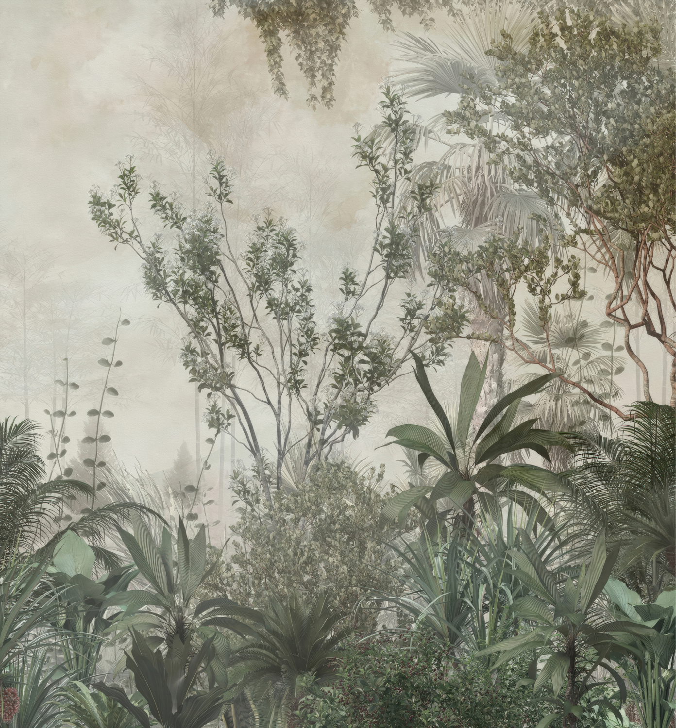 Lush Botanical Garden Wall Mural