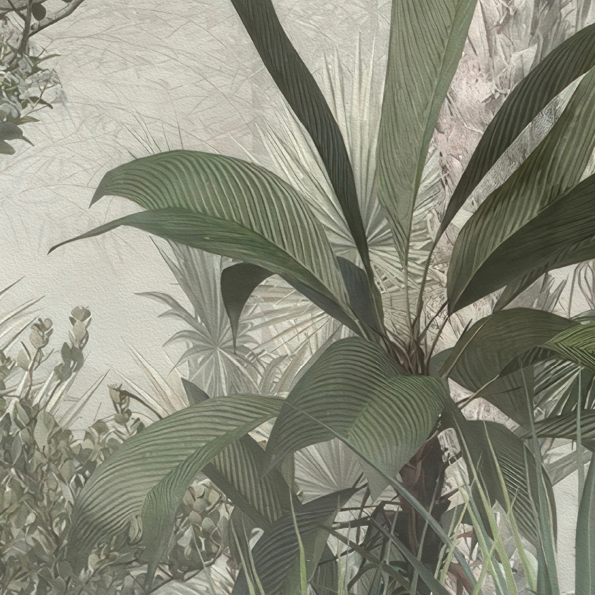 Lush Botanical Garden Wall Mural