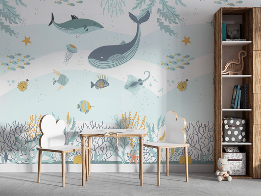 Whimsical Under the Sea Mural