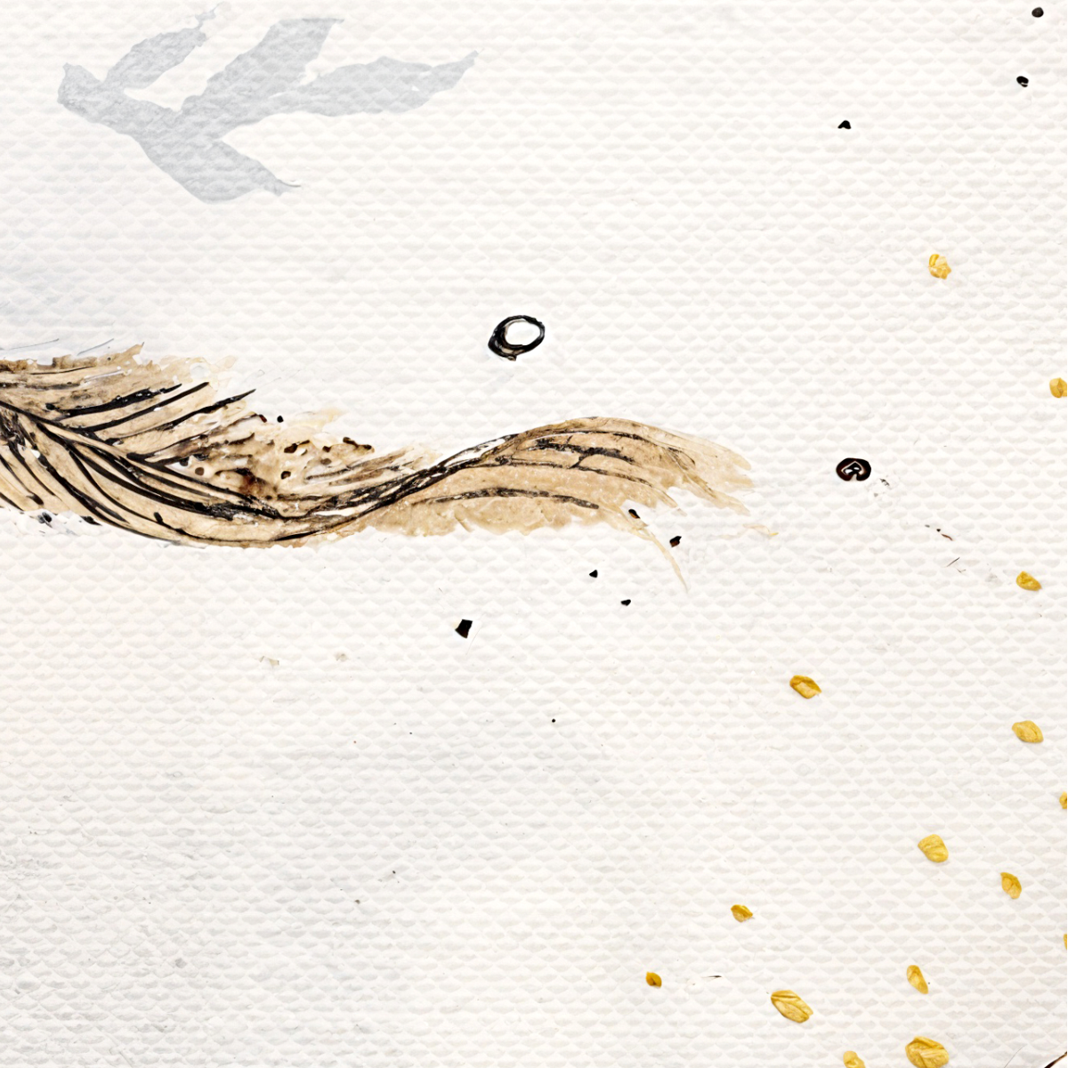 Dreamy Flying Bunny & Bird Mural