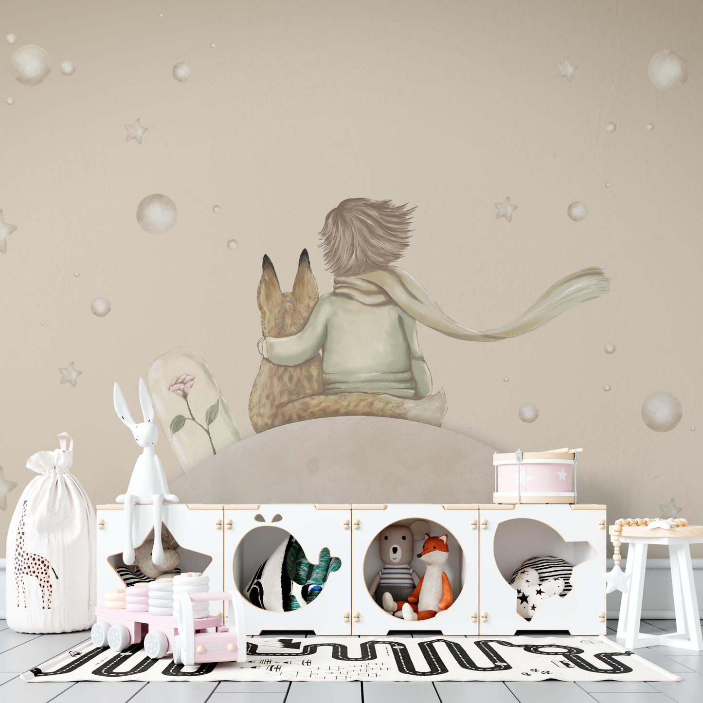 "The Little Prince" Inspired Nursery Mural