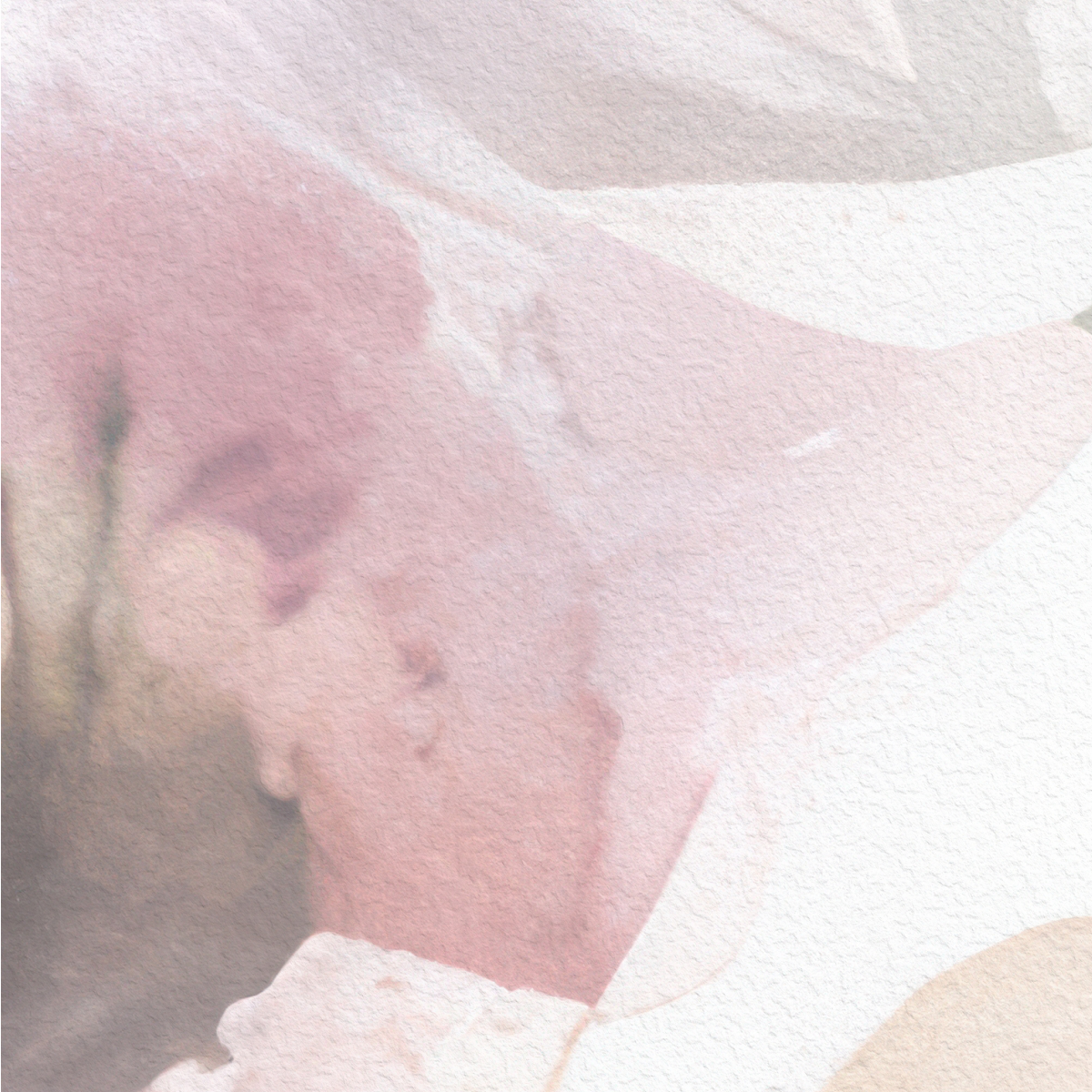 Soft Watercolor Floral Bedroom Mural