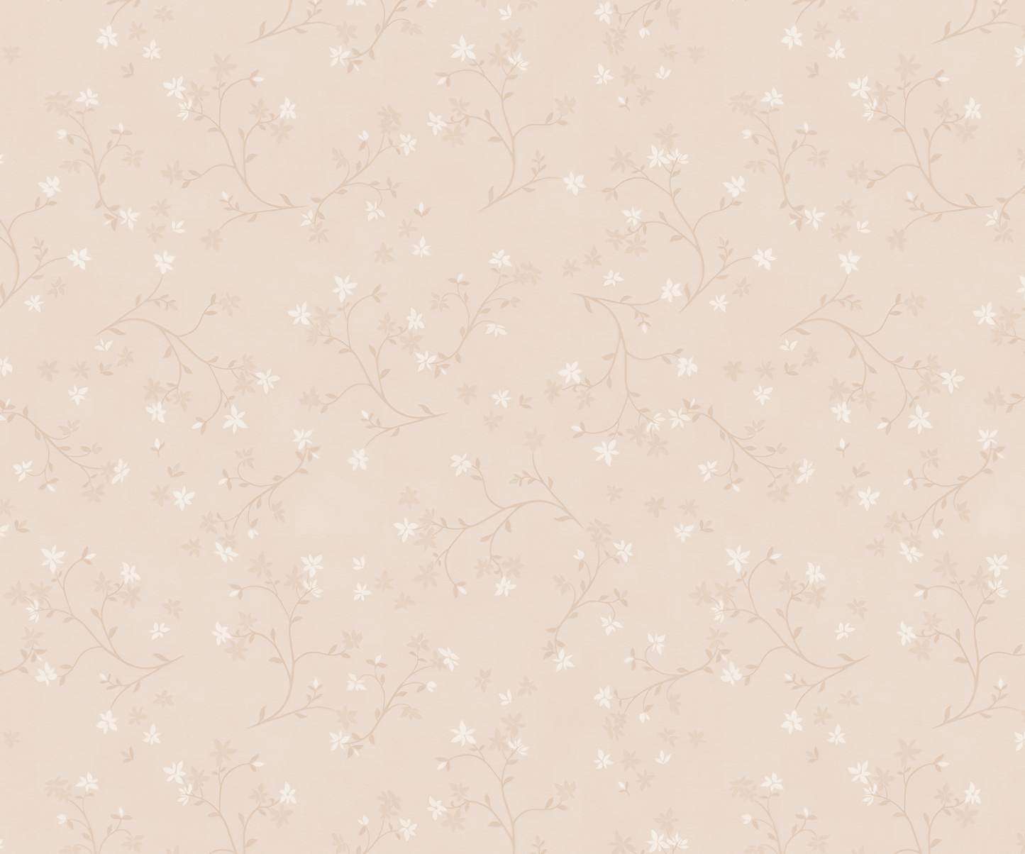 Soft Beige Tiny Floral Pattern Mural