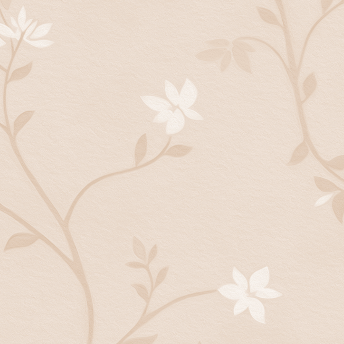 Soft Beige Tiny Floral Pattern Mural