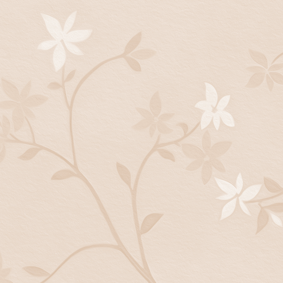 Soft Beige Tiny Floral Pattern Mural