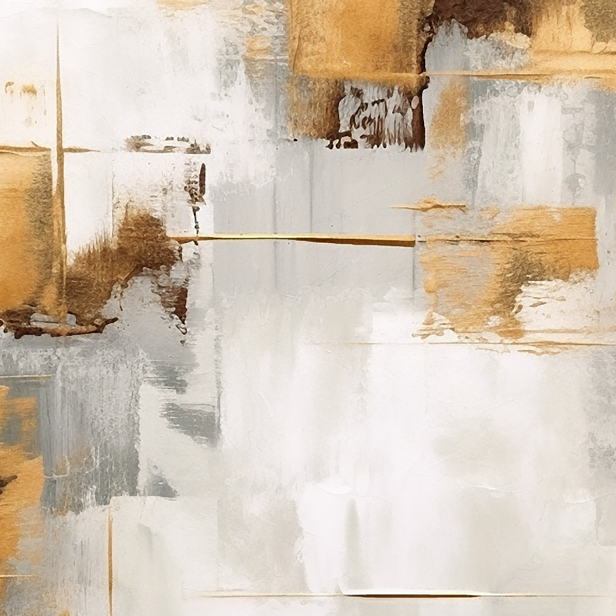Modern Abstract Gold & Teal Palette Mural
