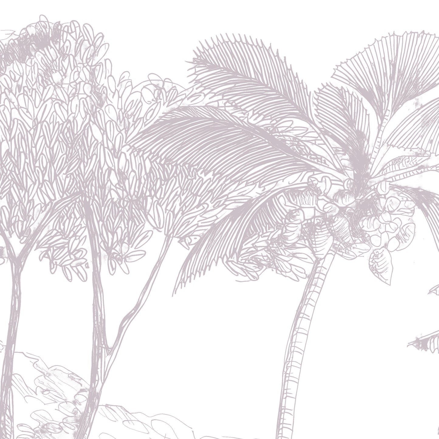 Ethereal Palms: Light Botanical Design for Tranquil Spaces
