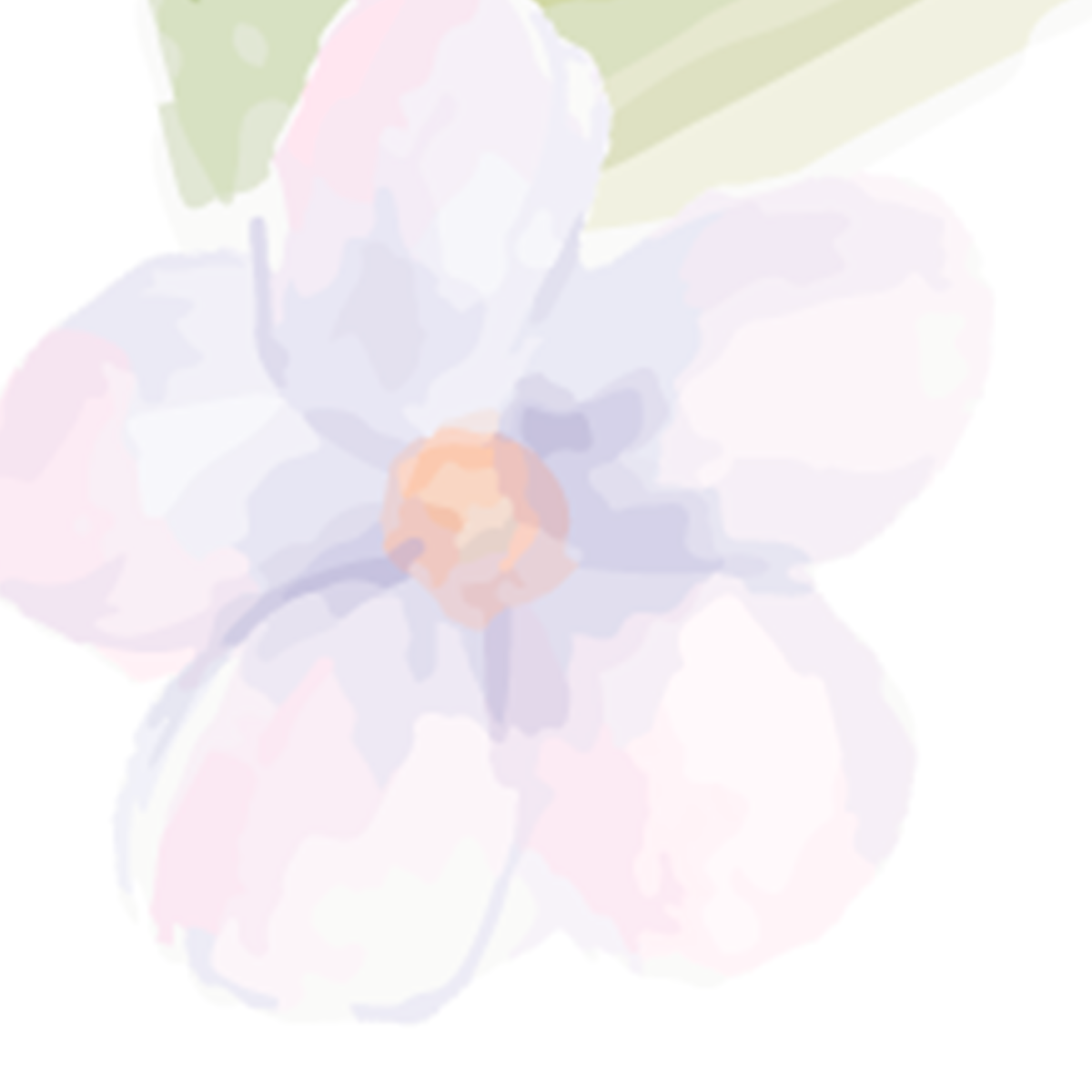 Soft Pastel Floral Watercolor Mural Wallpaper