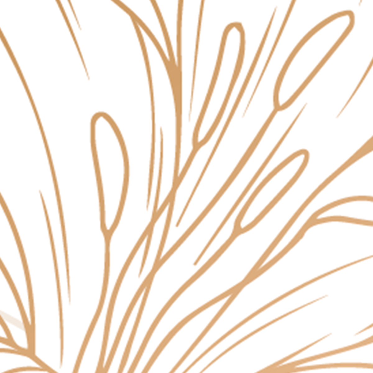 Line Art Floral Mural Wallpaper