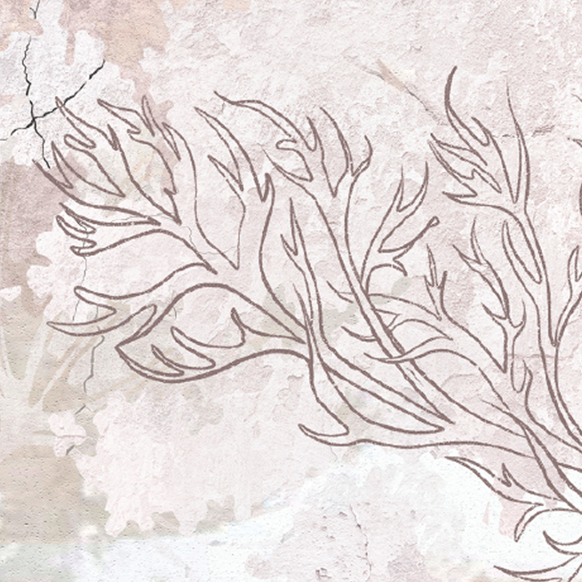 Rustic Chic Wildflower Meadow Mural
