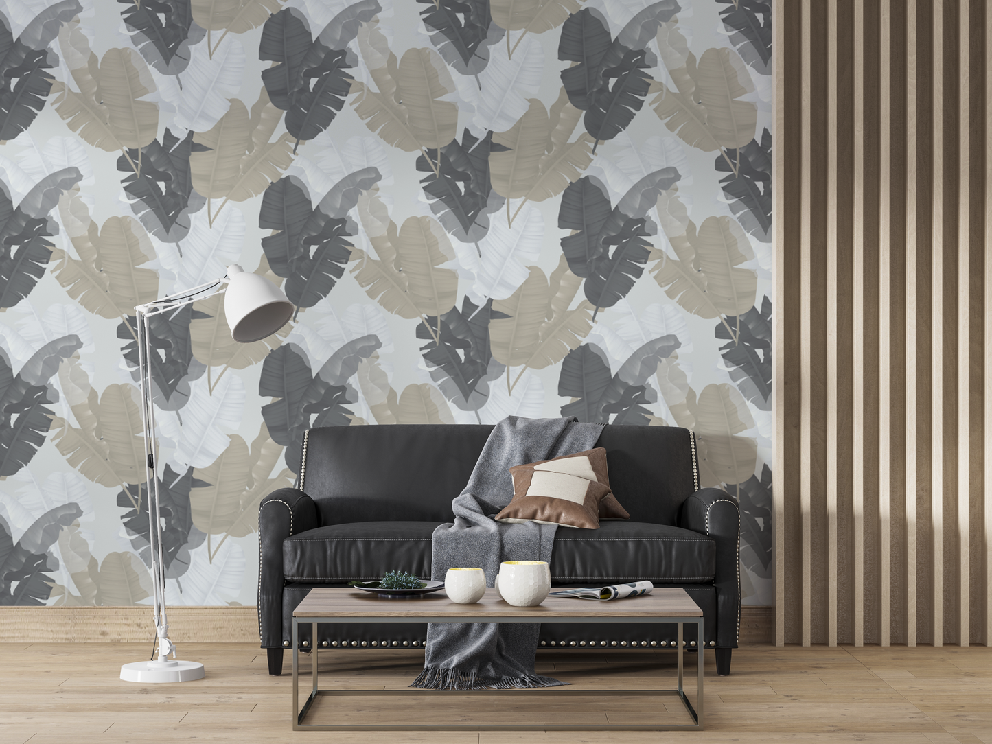 Monochrome Tropical Silhouettes