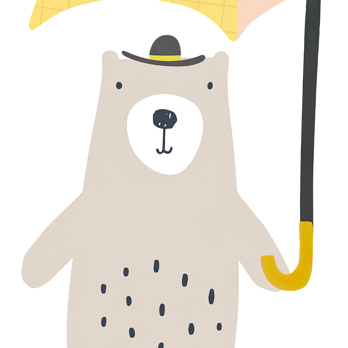 Nordic Abstract Animals Mural Wallpaper - Kids Pastel Colors