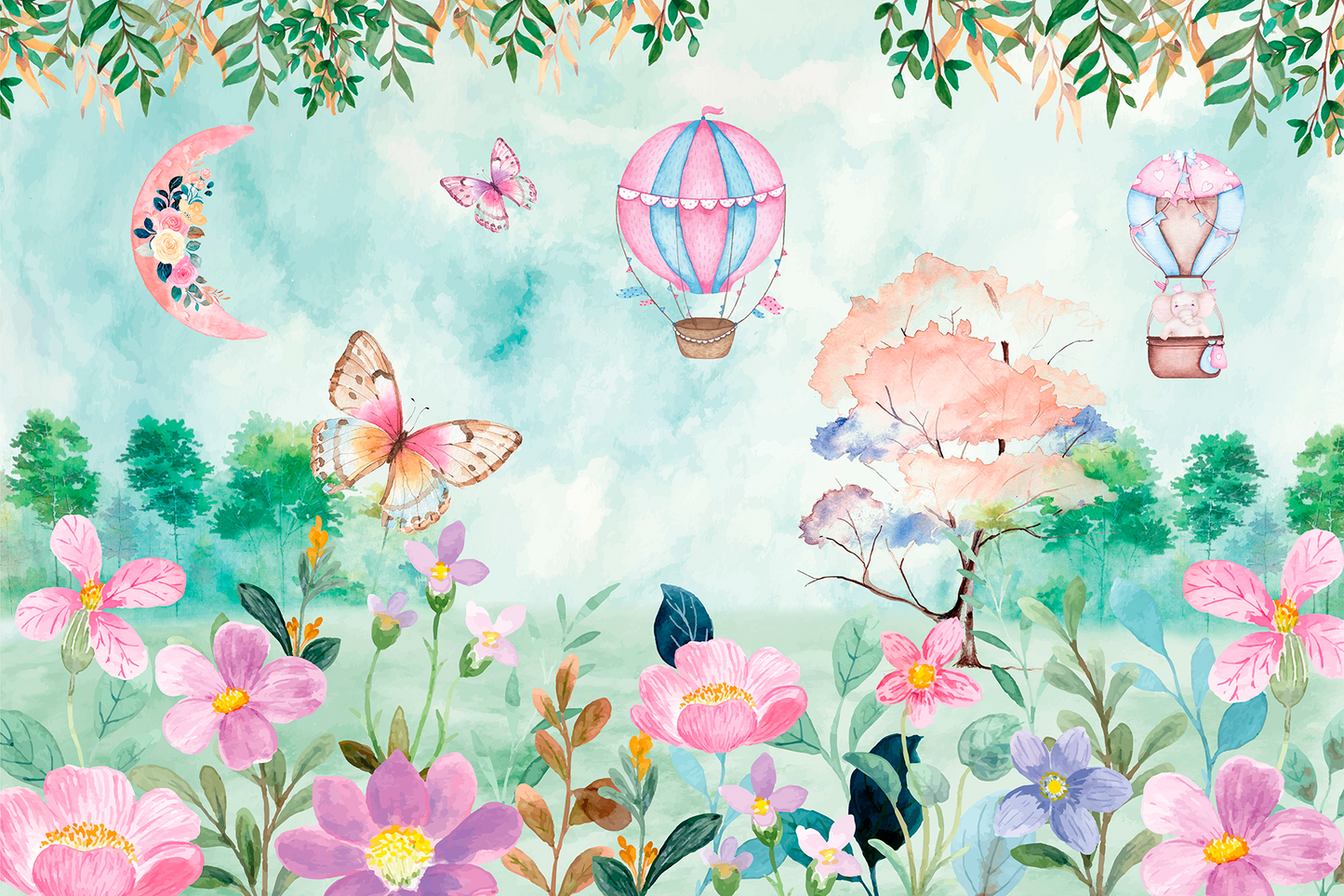 Moonlit Butterfly Garden