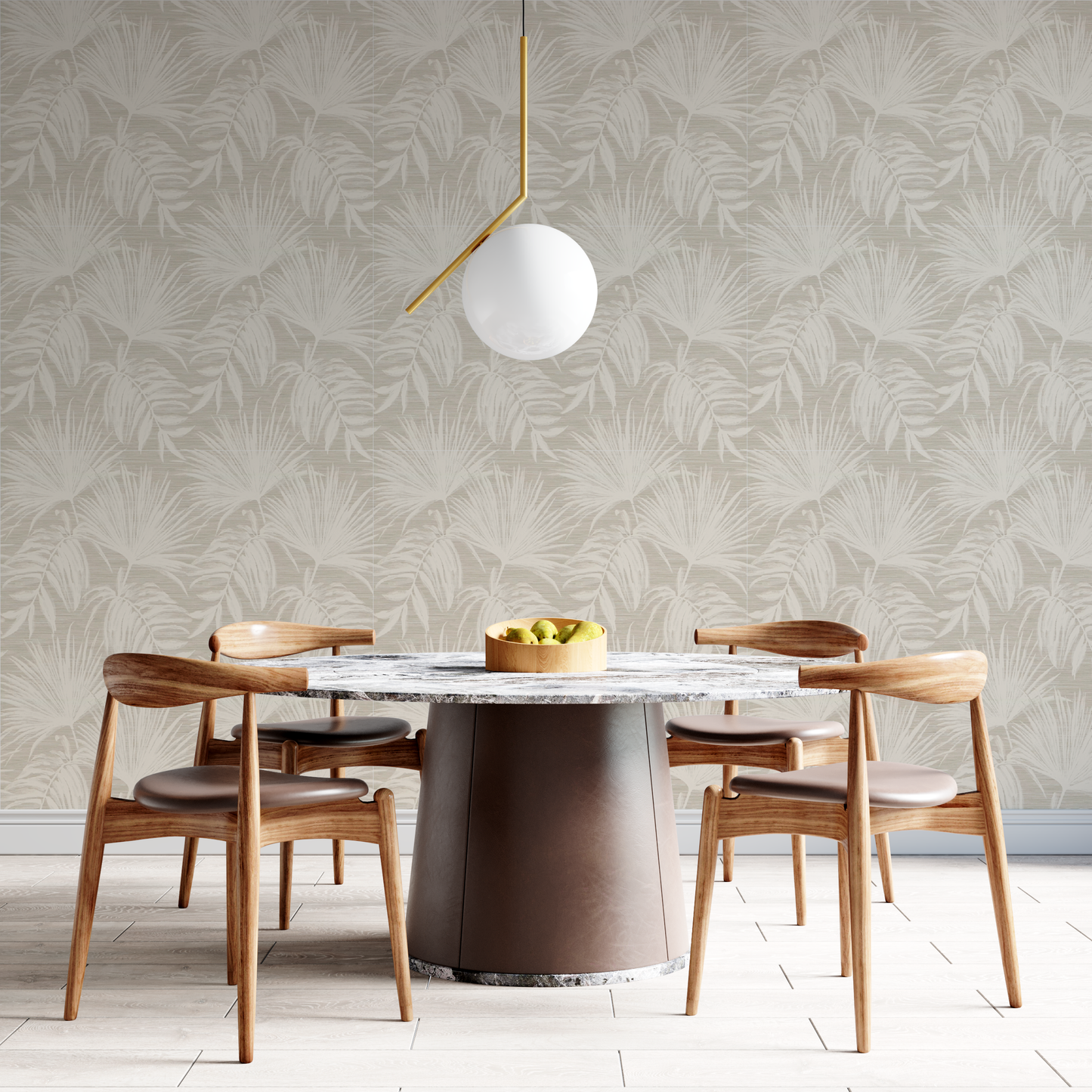Neutral Palm Silhouettes