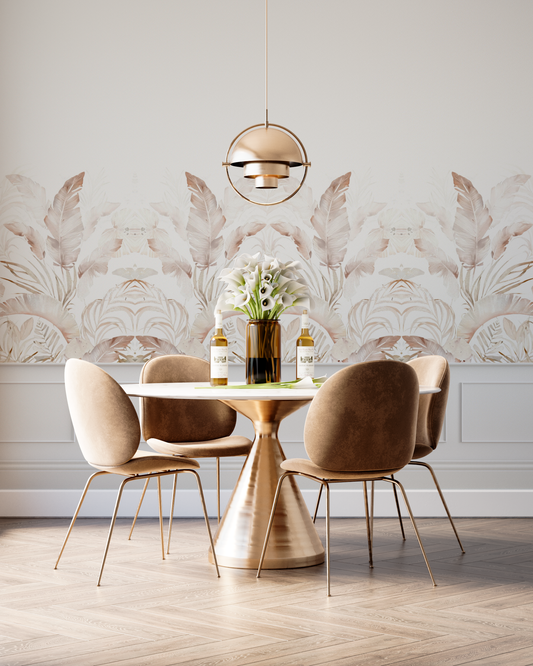 Blush Tropical Mural