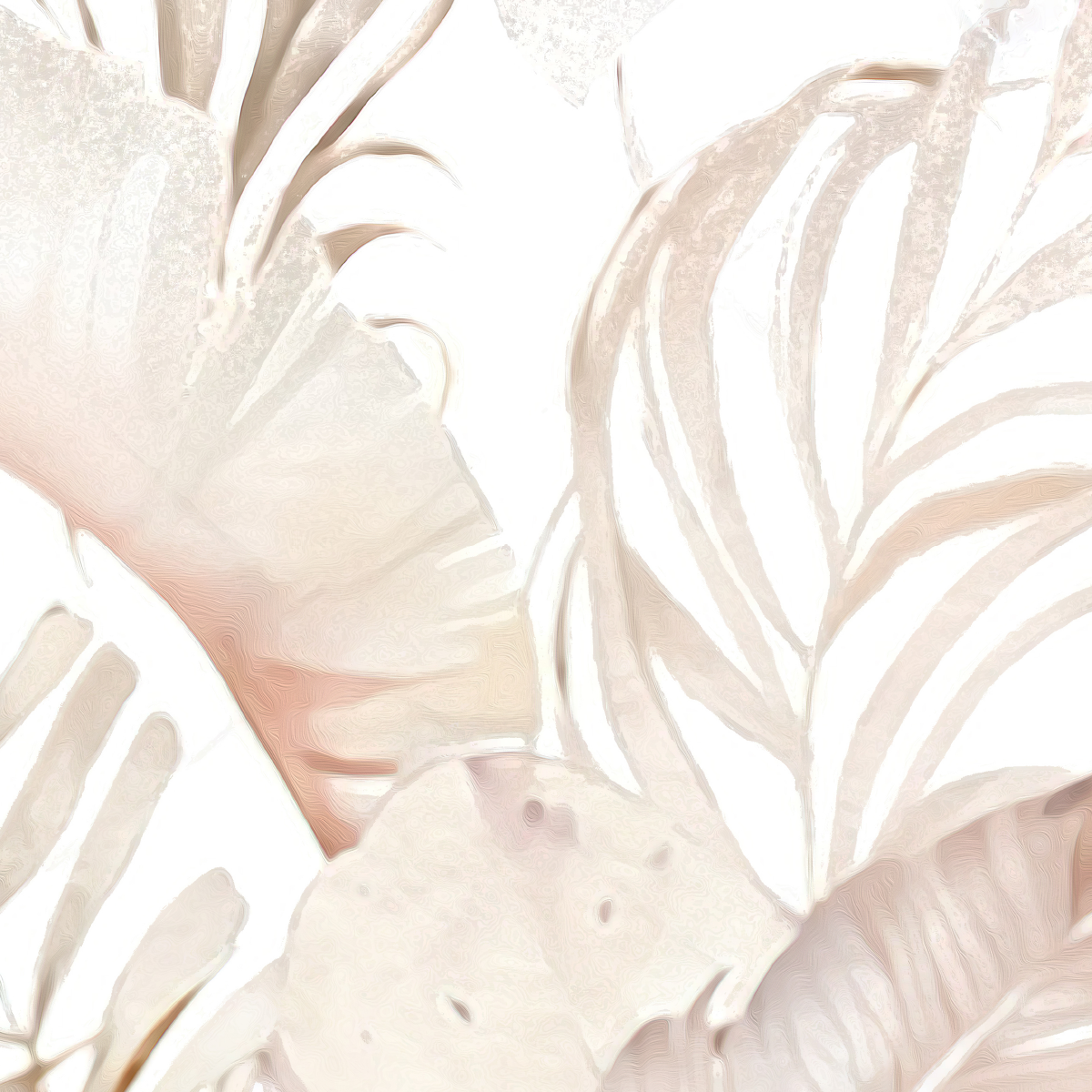 Blush Tropical Mural