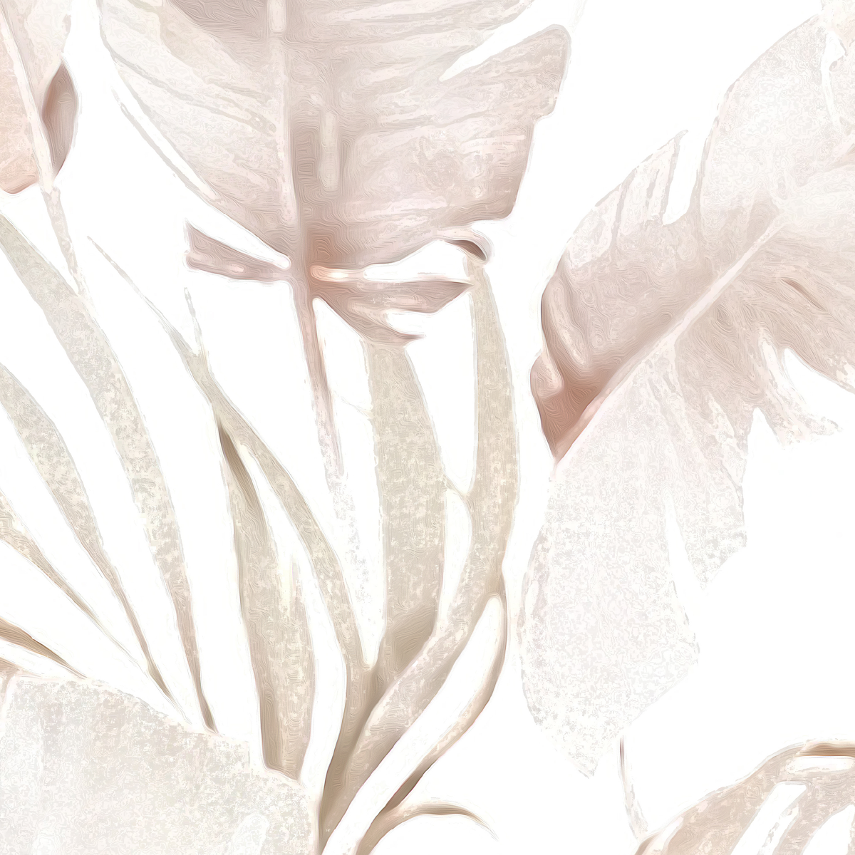 Blush Tropical Mural