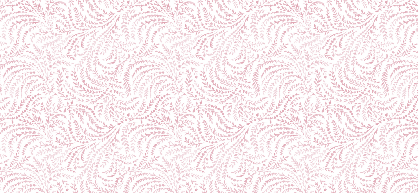 Blush Botanical Vines Mural
