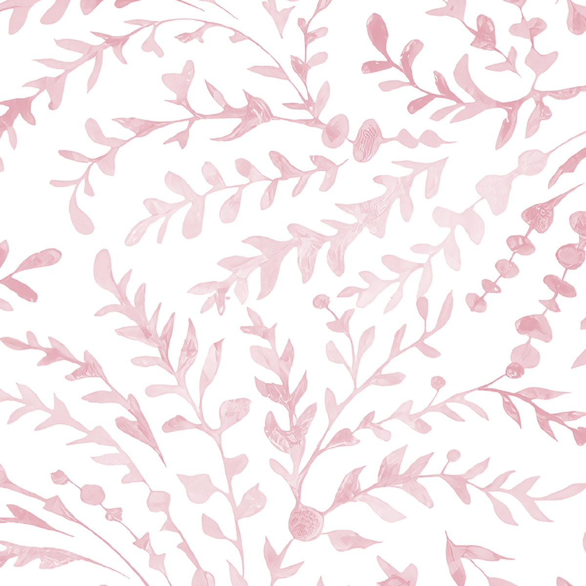 Blush Botanical Vines Mural