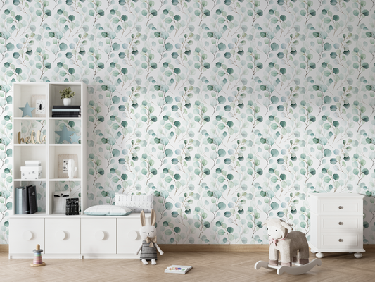 Watercolor Eucalyptus Branches