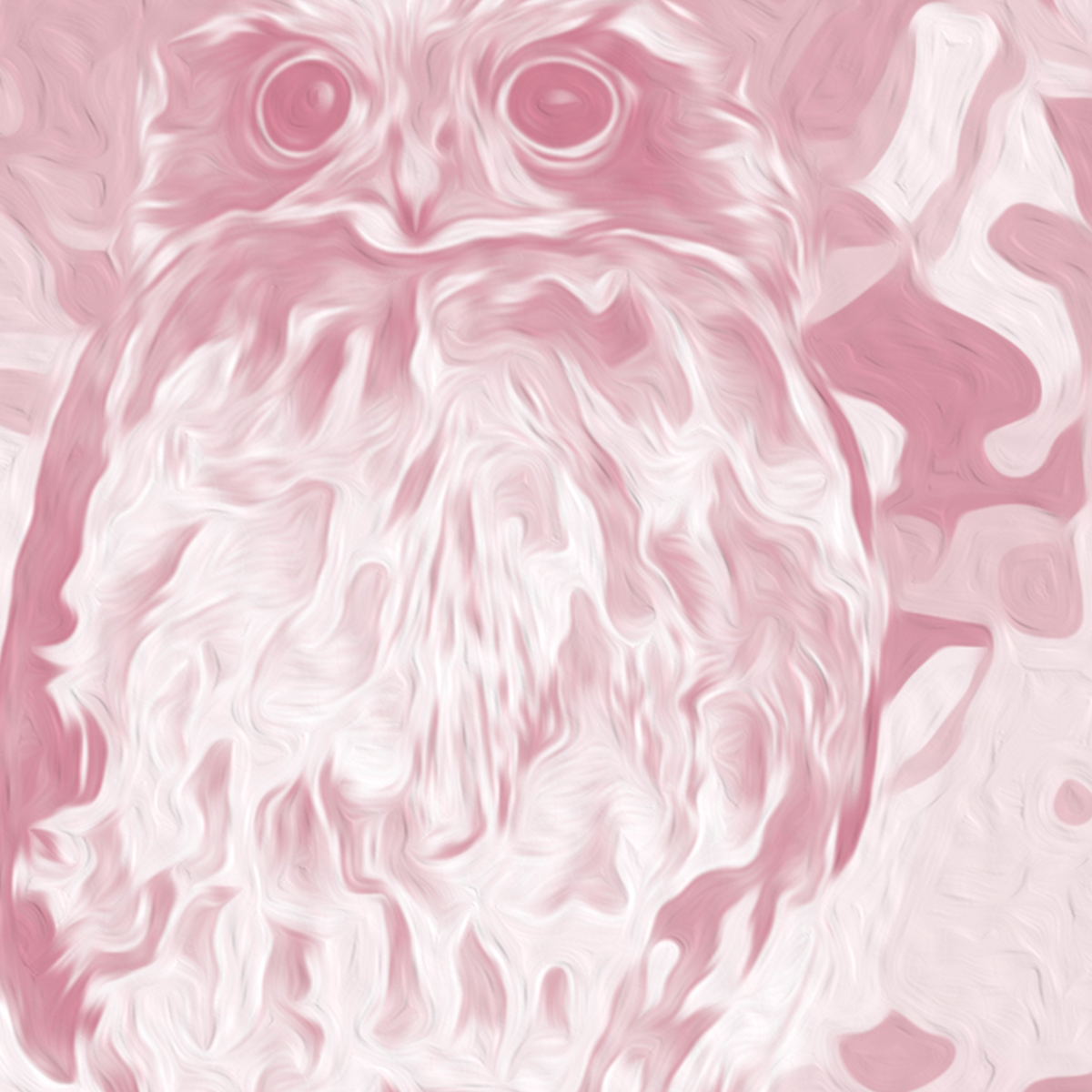 Soft Pink Monochromatic Wildlife Landscape Mural