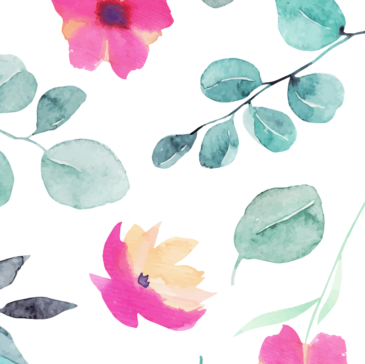 Vibrant Wildflower Garden Mural