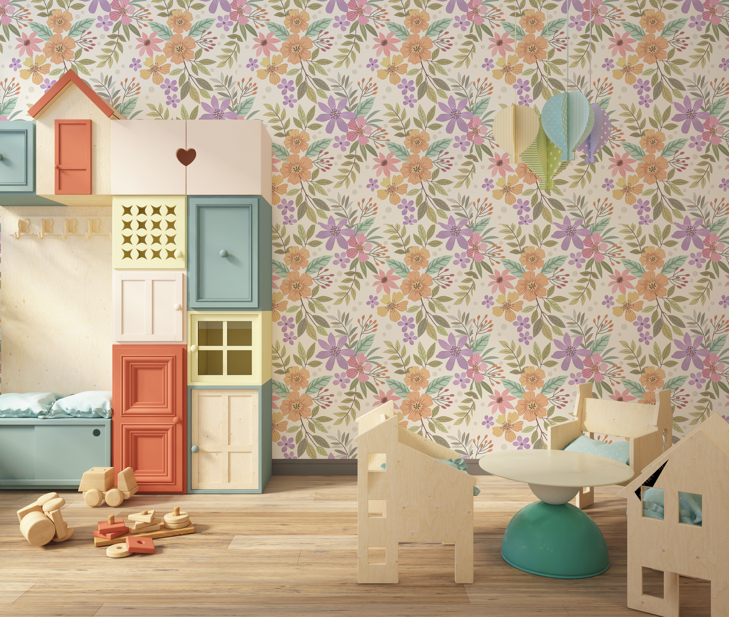 Wildflower Meadow Floral Mural