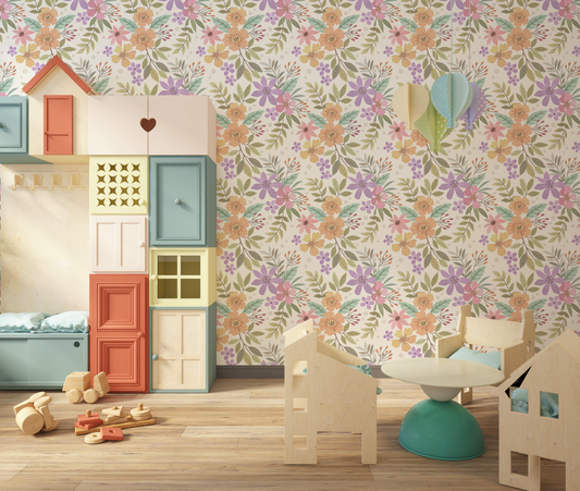 Wildflower Meadow Floral Mural