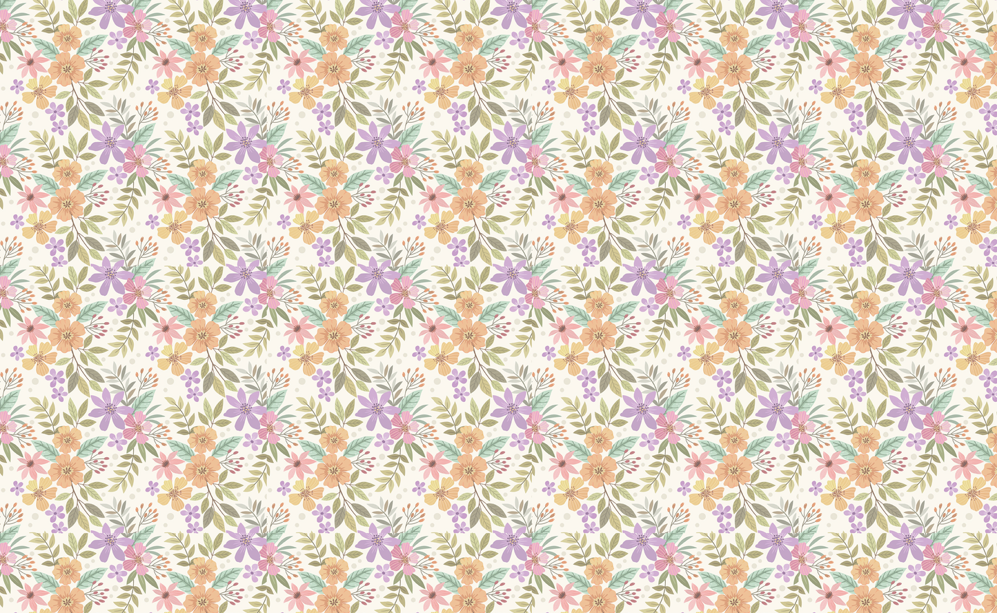 Wildflower Meadow Floral Mural