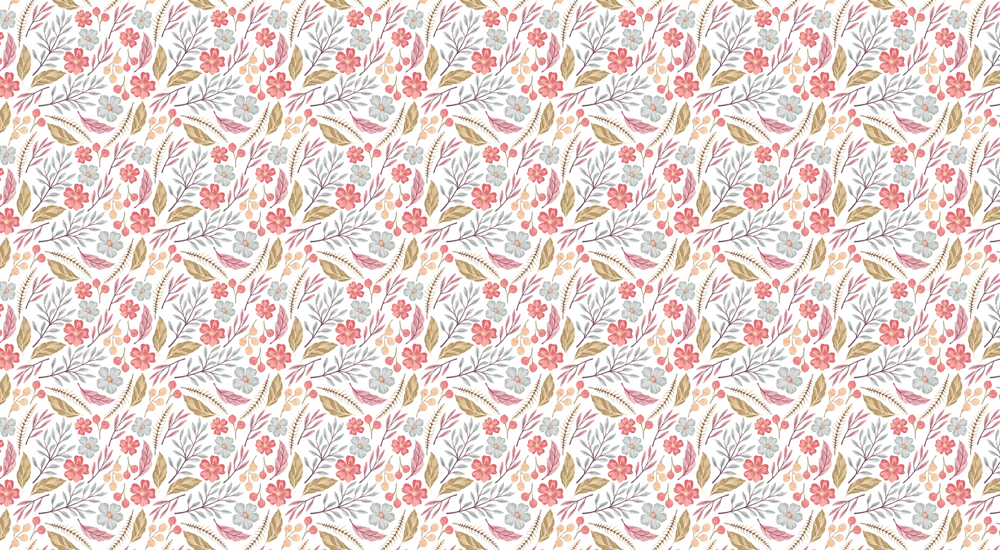 Pastel Wildflower Meadow Mural